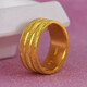 Qian Xinrui gold ring new fashion pure gold 999 frosted couple ring closed ring simple tail ring private customization 10g 8mm face width 18