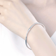 Kaibaolou PT950 platinum bracelet for women Möbius ring platinum bracelet plain ring bracelet PT999 customized New Year's Day gift semi-solid 3.2mm thick 16-17g size 50-62