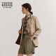 Teenie Weenie Bear Women's Spring Old Money Style French Linen Light Blazer Linen Blended Women's Fashion Khaki M