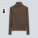 Sibaishe half turtleneck bottoming shirt 2025 autumn new women's slimming pullover top