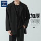 GENIOLAMODE brand suit men's solid color slim casual single suit jacket handsome men's wedding groomsmen suit casual suit dress