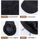 XUEXIMAN beret women's all-match black face-showing small retro duck tongue octagonal hat large head circumference