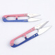 Zhang Xiaoquan small yarn scissors household trimming thread small yarn scissors U-shaped spring two-color large yarn scissors sewing scissors Zhang Xiaoquan two-color small size 3 pack