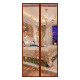 Shengshi Taibao anti-mosquito door curtain Velcro magnetic summer punch-free living room door curtain embroidery rose 100*210cm