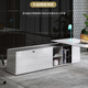 FUJIN boss desk white painted executive desk high-end office desk modern manager desk fashionable supervisor desk boss desk and chair 1.6 meters left side cabinet
