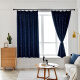 One-bedroom Shangpin curtains with deep blackout, children's room, bedroom bay window, short curtains, finished sun protection, customized sky full of stars, navy blue 1.5*2.0