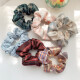 Korean internet celebrity fresh little daisy large intestine hair ring hair rope headband hair ornament large intestine ring ins Korean hair tie rubber band hair rope 11# gray chrysanthemum