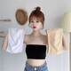 Kadeno strapless underwear for female students, beautiful back top, tube top underwear, anti-exposure, small chest inner wear, one shoulder wrap, black, one size fits all, 80-150 Jin Jin is equal to 0.5 kg
