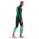2XU Propel Series P 1 long-sleeved cold wetsuit professional snorkeling warm one-piece wetsuit winter swimming suit black/bright green M