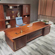 Kong Qiu Mingge new Chinese style office desk and chair combination solid wood boss table president table ebony wood chairman office furniture executive desk 2.4 meters boss table