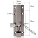 Hongcan Jiazhuo latch door lock door latch door buckle anti-theft door latch lock thickened bathroom wooden door latch door latch door pin aluminum alloy aluminum alloy latch 2 inches (6.5cm)