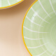 Haoya Jingdezhen ceramic tableware Western food plate rice plate dish plate Nordic plate underglaze color ink blue 8-inch plate 2 pieces