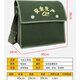 Thick encrypted canvas double-layer tool bag for electricians, carpenters, bricklayers, large, medium, small, multi-functional storage pockets, multi-functional double-layer large 45*19*38, green thickened and wear-resistant
