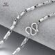 Aido Diamond pt950 platinum necklace men's fine platinum three-dimensional bamboo chain fashion plain chain deposit customization Specifications contact customer service