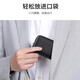 第九城(V.NINE)头层牛皮卡包男士多卡位卡套防盗刷商务名片夹防消磁驾驶证套零钱包送老公送男友生日礼物情人节新年礼物 黑色
