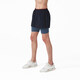 Particle Fever Particle Mania Sports Shorts Spring and Summer Men Comfortable Stretch Fake Two-Piece Running Fitness Shorts 12356 Navy S