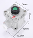 German quality customization explosion-proof control button LA53-2H explosion-proof switch box la53-1j explosion-proof emergency stop button LA53-1 emergency stop with protective cover