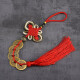 Heshengtang Five Emperors Coins Copper Coins Ornaments Home Decoration Pendants Chinese Knot Craft Gifts Opening Buddhist Supplies New Year Gifts Red Rope Five Emperors Coins