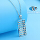 Heye Jewelry Very Sparkling Pt950 Platinum Abacus Pendant Platinum Three-dimensional Double-sided Car Flower Laser Beads Men and Women Couple Pendant 4.66g Sold Out