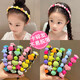Ililuo children's broken hair headband princess little girl toothed candy color Kuromi headband girls cute baby hair accessories candy rainbow headband random 3 pieces