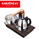 KAMJOVE fully automatic water supply electric teapot tea set tea table tea tray induction cooker stainless steel kettle tea stove Q9 one-click smart table-embedded dual-use 20*37cm