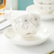 Enjoyable tableware set Jingdezhen ceramics 20-piece household simple plates and bowls flower language