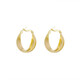 Idel's high-end hoop earrings 2025 new trendy Internet celebrity temperament earrings for women's atmospheric exaggerated earrings birthday gift gold metal earrings E0534