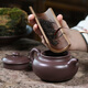 Hidden Pot World Yixing Purple Clay Pot Purely Handmade Teapot Single Pot Purple Clay Tea Set Deep Well Purple Clay Antique Pot