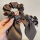 Zhuo Keke bow tie streamer tied into a low ponytail hair accessories women's winter hair rope head flower high-end hair tie hair tie high-end head rope coffee color F style streamer