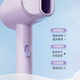 AUX hair dryer dormitory low power 800W college dormitory dedicated low power dormitory portable mini hair dryer for hair blue light negative ion protection hair dryer purple