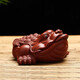 Gold inlaid jade tea pet ornaments tea ceremony accessories toad tea pet purple sand golden toad tea table ornaments tea room tea toys tea set Dahongpao golden toad