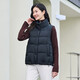 Tambor Down Jacket Vest Women's Stand Collar Loose Outer Short Down Vest Jacket TD236006 Black 175