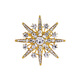 Sili anti-exposure corsage Korean style suit eight-pointed star men's brooch personalized light luxury accessories pin silver sparkling diamond eight-pointed star
