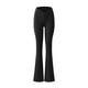 La Nikar micro-flared yoga pants for women to wear as outerwear for sports and fitness high-waisted hip pants and casual Pilates dance pants-K0803 Black XS