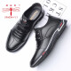 Dragonfly Brand Herrenschuhe Lederschuhe Herrengeschäft Casual Schuhe Sommer Neuem Stil Atmungsfreies Soft Soft Face Britische Schuhe Vielseitige und bequeme Männerschuhe 9713 Schwarz 42