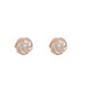 KASIYU2024 new autumn micro-embedded winding synthetic pearl earrings for women, fashionable, compact and versatile earrings, earrings, white