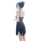 Shantou Lin Village Frauen verlockend transparente sexy Spitze schwarze Strümpfe Pajama Leidenschafts drei Punkte sexy Pyjamas Spannungsrock Uniform Offen 1283 Sexy Hase Girl + Tanga Pinsel