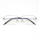 Phil Watanabe LCD Business Casual Lower Half Frame Brille Ultra-leichte Titanrahmen Anti-Blau-Licht Anti-Strahlung Herren Myopia Brille Rahmen 9923 LCD-9923 Grau C3 [klein] Einzelrahmen
