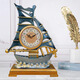 Lisheng high-end atmospheric American retro table clock living room European light luxury home clock table pendulum clock desk clock sitting clock ornaments 983-81