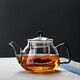 Mesni teapot glass teapot teapot Kung Fu tea set household thickened tropical-resistant filter liner kettle teapot green handle teapot 750ml