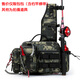 Aoyan Lailua bag multifunctional waist bag shoulder bag messenger bag fishing rod bag bait box fishing gear bag new large capacity black CP color new luxury version