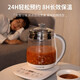 Jiuyang health pot 1.5L decoction pot mini glass flower teapot tea maker electric kettle kettle kettle electric kettle white 1.5L