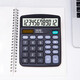 Deli 837es Calculatrice d'alimentation à double puissance Computer Solar Desktop Computer 12 bits Calculatrice de grand écran Supplies de bureau 837es non voine + double alimentation (livraison de la batterie)