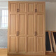 Shenyi cypress high-end solid wood panel log wardrobe free combination whole house customization measurement deposit