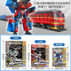 Lingdong Creation (LDCX) train Superman Four-combo Yutian Qinglong train high-speed train track deformation robot children's toy boy Erhe [Fuxing-Liu Captain]