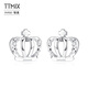 TTMIX platinum crown princess earrings for women platinum pt950 small fresh temperament earrings for girlfriend 1.8-1.9g