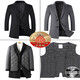 Romon manteau en laine double face pour hommes automne et hiver chaud épaissi costume en pure laine manteau en laine coupe-vent mi-long pour hommes 9923 gris 100% laine M 95110Jin Jin est égal à 0,5 kg