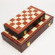 Ziwu Dry Metal Chess Set Wooden Folding Chess Board Children's Educational Competition Special High-end Chess Chess Gold + Bright Color 6630 (Large) King High 7.6cm