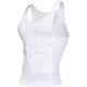 AIHUOLI Tummy Control Vest Men's Body Shaping Top Body Shaping Clothes Corset Waist Tight Shaping Corset Sports Bra Body Concealing Artifact White M [Weight 120-160 Jin [Jin equals 0.5 kg]]