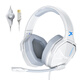Siberia (XIBERIA) V13U gaming headset head-mounted wired USB7.1 surround e-sports chicken headset computer headset microphone two-in-one Frost White